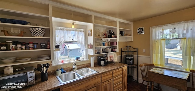 kitchen with sink and plenty of natural light