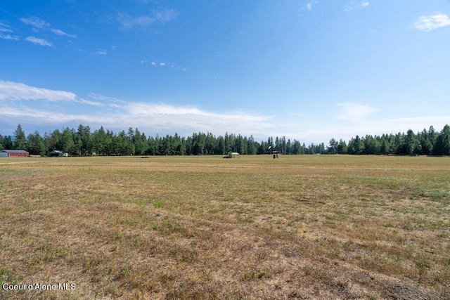 view of landscape featuring a rural view