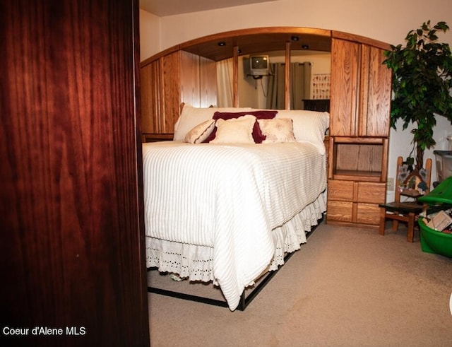 bedroom featuring carpet flooring