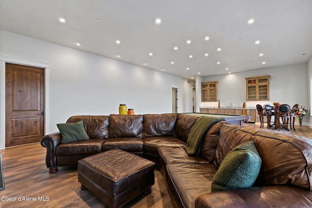 8491 N Mckinley Ln, Hayden, ID 83835 - living room with wood finished floors and recessed lighting