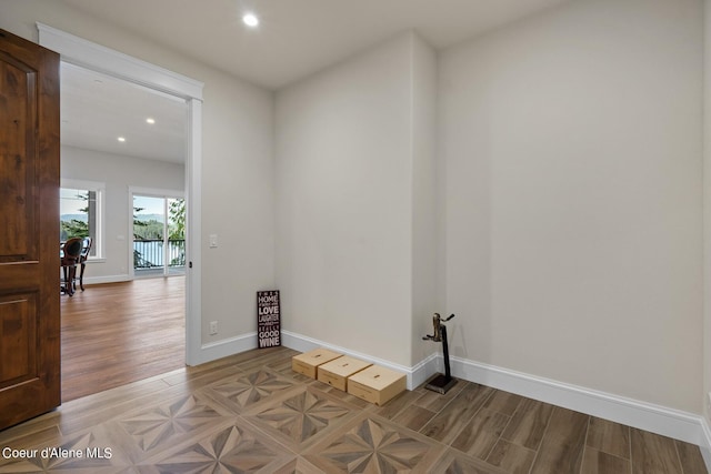 8491 N Mckinley Ln, Hayden, ID 83835 - empty room with baseboards, wood finished floors, and recessed lighting