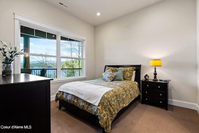 8491 N Mckinley Ln, Hayden, ID 83835 - carpeted bedroom featuring baseboards, visible vents, and recessed lighting