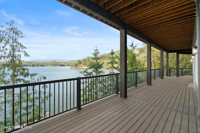 8491 N Mckinley Ln, Hayden, ID 83835 - deck with a water view
