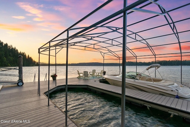 8491 N Mckinley Ln, Hayden, ID 83835 - view of dock featuring a water view