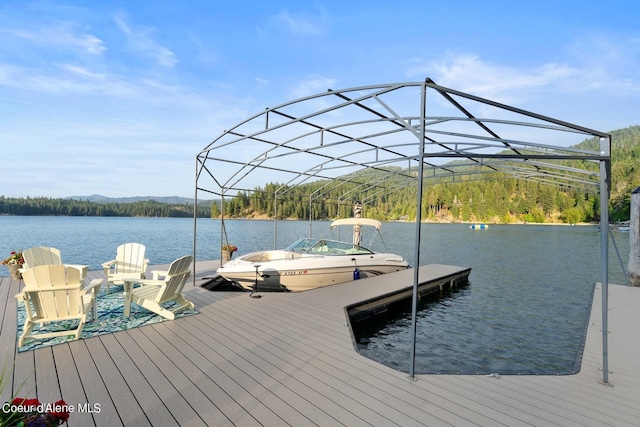 8491 N Mckinley Ln, Hayden, ID 83835 - dock area featuring a water view