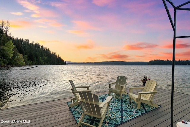 8491 N Mckinley Ln, Hayden, ID 83835 - dock area featuring a water view
