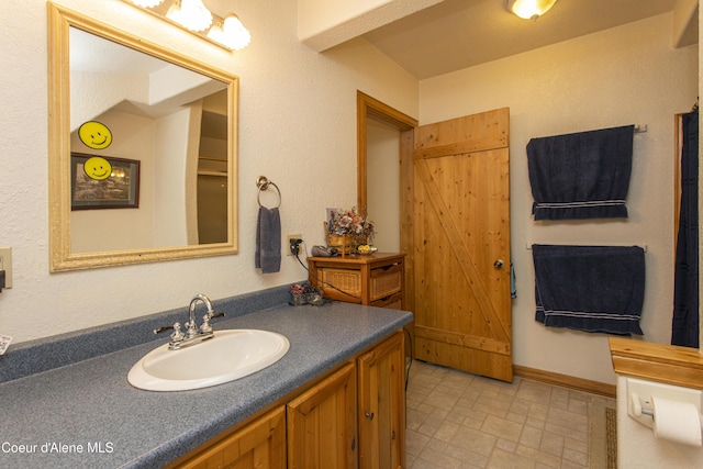 bathroom featuring vanity