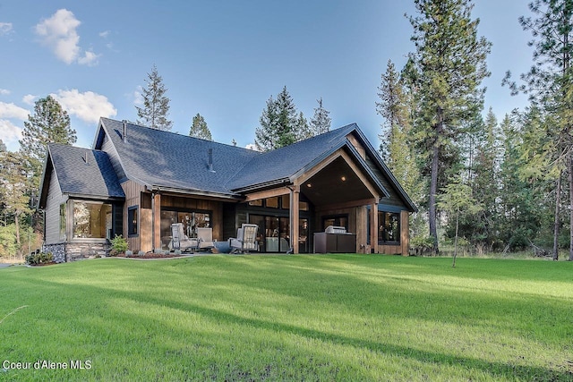 L3B10 N Walden Loop, Rathdrum, ID 83858 - rear view of property featuring a lawn