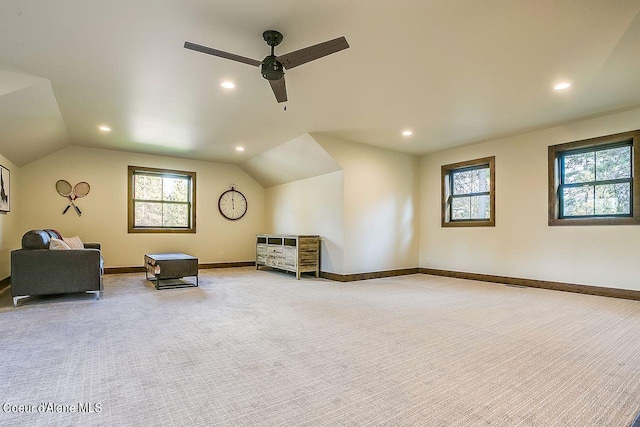 L3B10 N Walden Loop, Rathdrum, ID 83858 - interior space featuring a healthy amount of sunlight, lofted ceiling, and ceiling fan