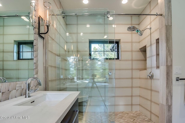 L3B10 N Walden Loop, Rathdrum, ID 83858 - bathroom with walk in shower and vanity