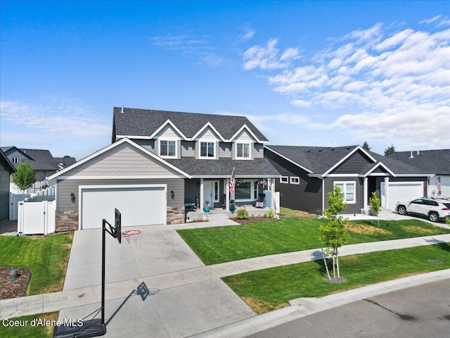 view of front of property with a front yard