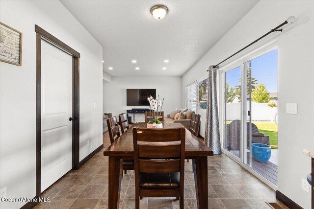 dining room with french doors