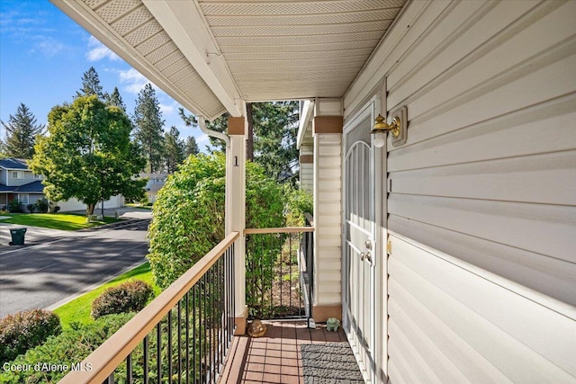 view of balcony