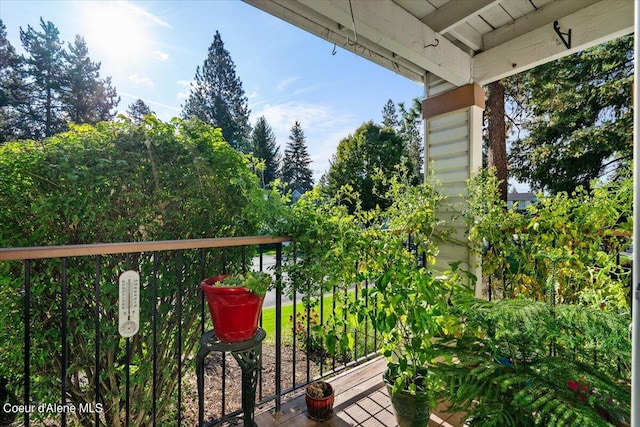 view of balcony