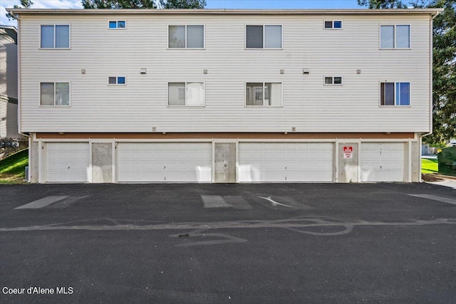 exterior space featuring a garage