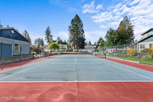 view of sport court