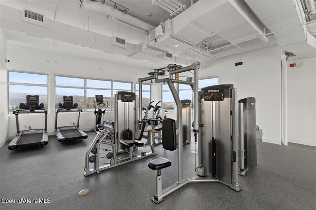 view of exercise room