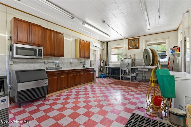 kitchen featuring a wall mounted air conditioner