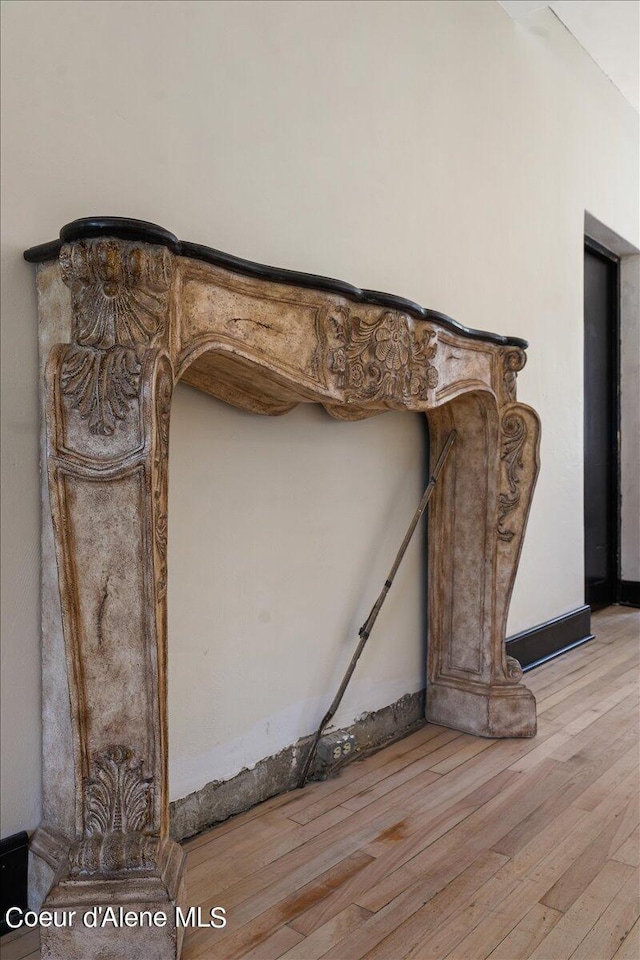 room details with wood-type flooring