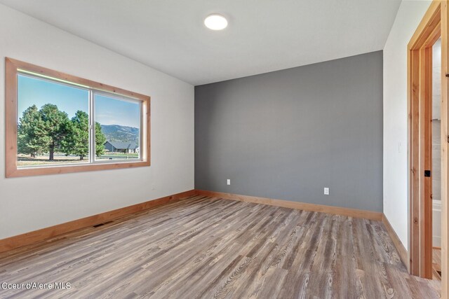 unfurnished bedroom featuring light hardwood / wood-style floors