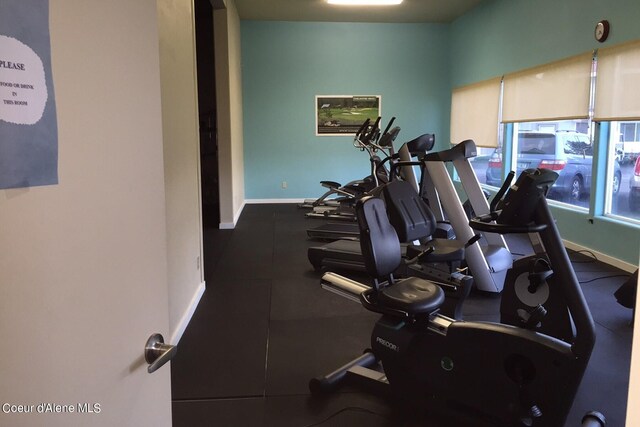 view of workout area