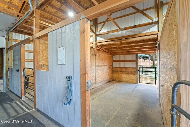 view of horse barn