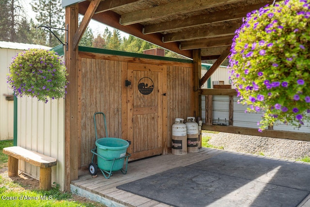 view of outbuilding