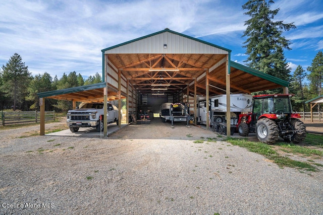 view of outdoor structure featuring a carport