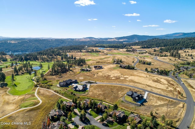 17023 S Citrine Dr, Coeur Dalene, ID 83814 - drone / aerial view with a mountain view and a forest view