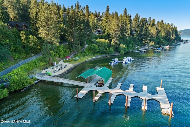 17023 S Citrine Dr, Coeur Dalene, ID 83814 - view of dock with a water view