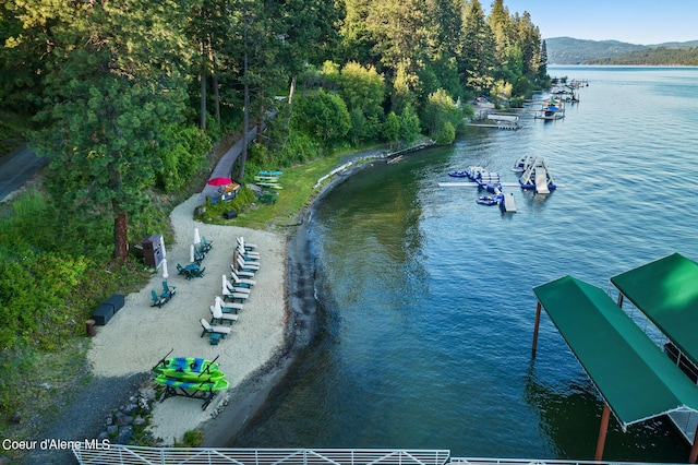 17023 S Citrine Dr, Coeur Dalene, ID 83814 - birds eye view of property featuring a water view
