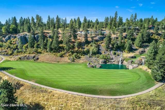 17023 S Citrine Dr, Coeur Dalene, ID 83814 - aerial view featuring golf course view and a water view