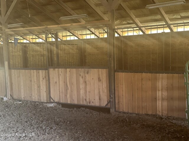 view of horse barn