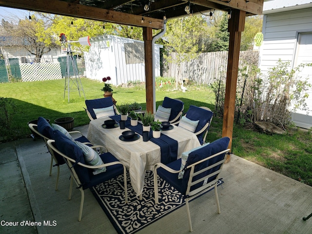 3314/3316 N 5th St, Coeur Dalene, ID 83815 - view of patio / terrace with outdoor dining area