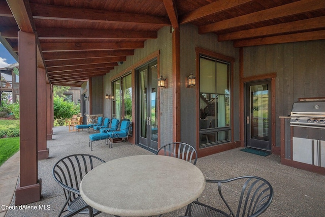 17021 S Citrine Dr, Coeur Dalene, ID 83814 - view of patio / terrace with outdoor dining area and a grill