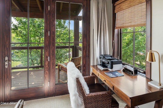 17021 S Citrine Dr, Coeur Dalene, ID 83814 - carpeted office featuring plenty of natural light