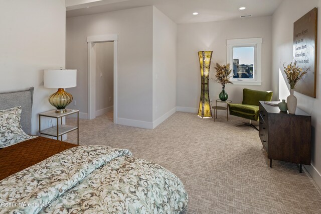 2747 W Lumber Ln, Coeur Dalene, ID 83814 - bedroom with carpet flooring, baseboards, and recessed lighting