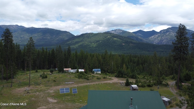 950 Old Range Rd, Clark Fork, ID 83811 - view of mountain backdrop with a heavily wooded area