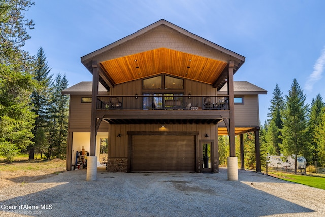 modern home with a garage and a carport