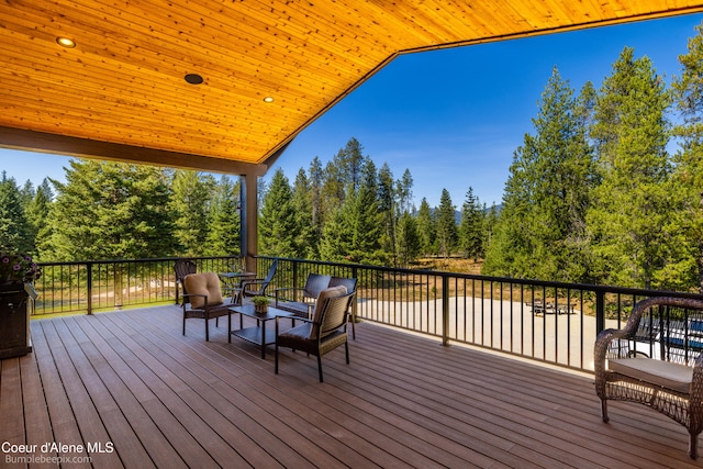 view of wooden terrace