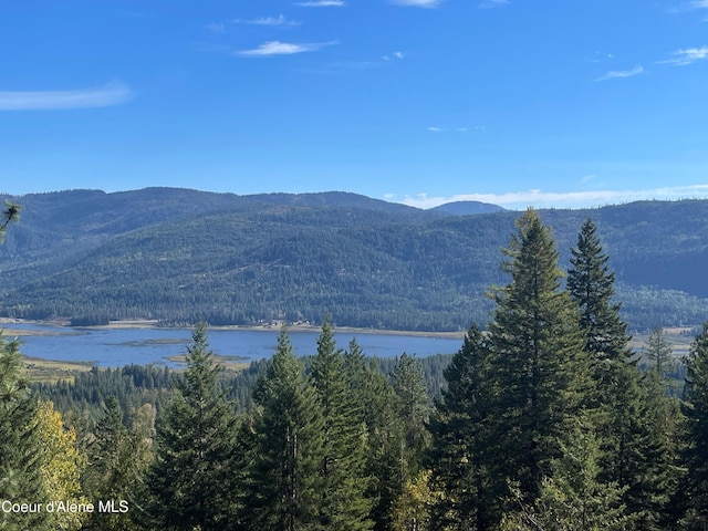 1452 Grizzly Gap Rd, Naples, ID 83847 - view of mountain background with a heavily wooded area and a nearby body of water