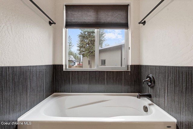 bathroom with a bathtub