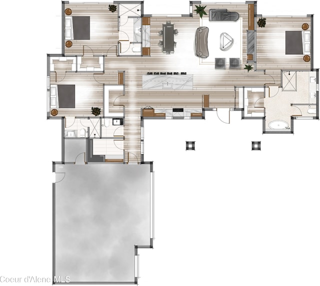 15374 S Chalone Dr, Coeur Dalene, ID 83814 - view of layout