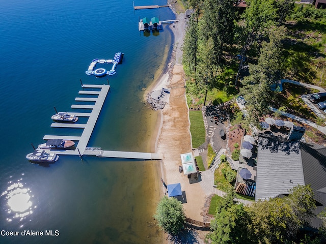 15374 S Chalone Dr, Coeur Dalene, ID 83814 - drone / aerial view featuring a water view