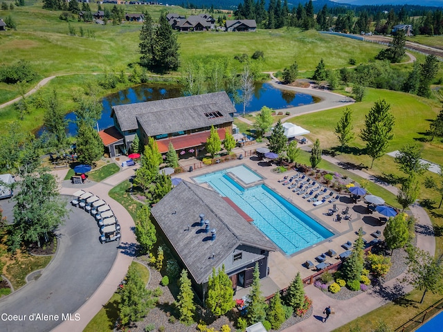 15374 S Chalone Dr, Coeur Dalene, ID 83814 - bird's eye view featuring a water view