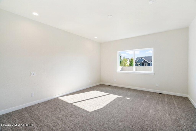 view of carpeted empty room