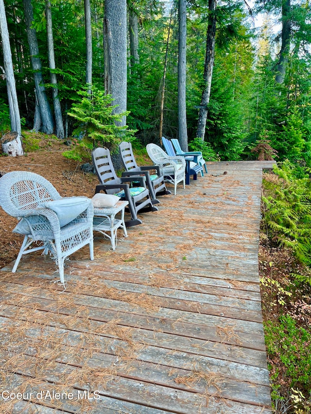 view of wooden terrace