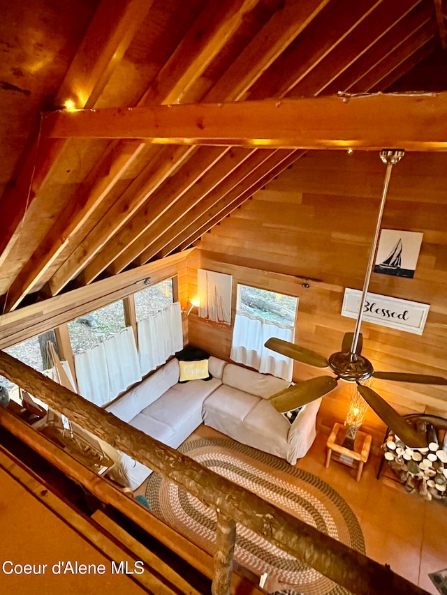 view of attic