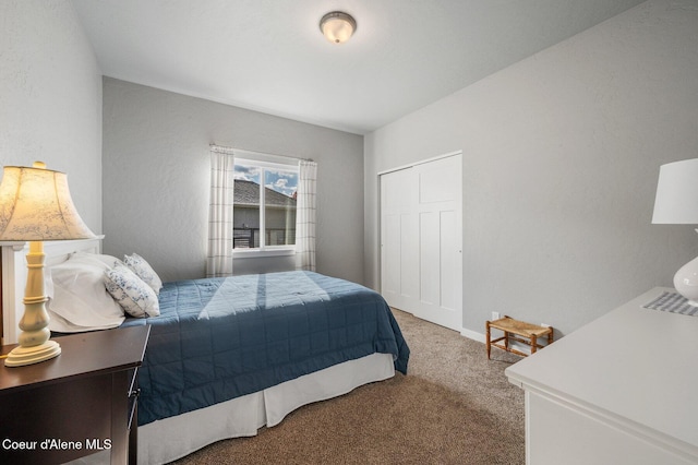 bedroom with carpet floors