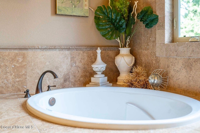 bathroom with a bath